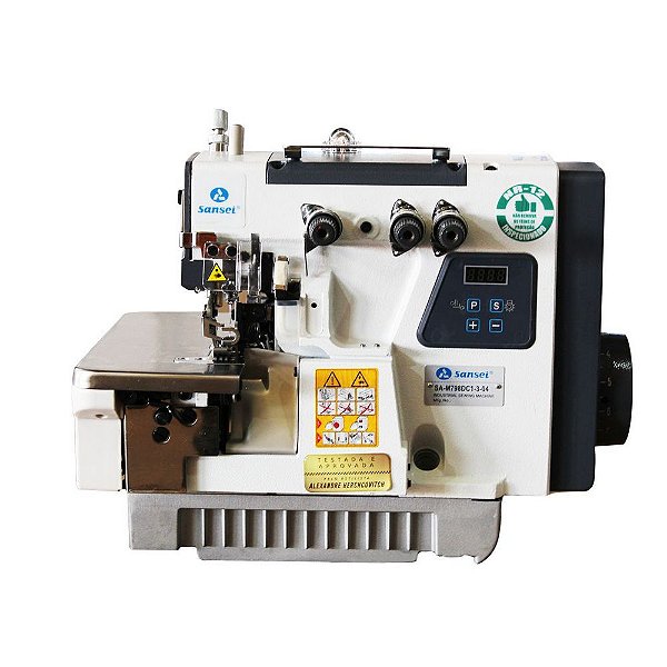 MAQUINA DE COSTURA OVERLOQUE DIRECT DRIVE 3 FIOS SANSEI SA-M798DC1-3-04 - 220 V