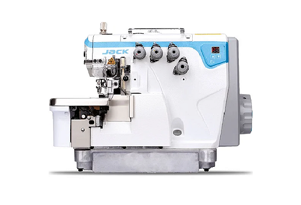 Maquina Interlock 2 Agulhas 5 fios Pesada Direct Drive Com Ajuste Diferencial do Dente Jack JK- E4S-5-A04/435 - 220 V