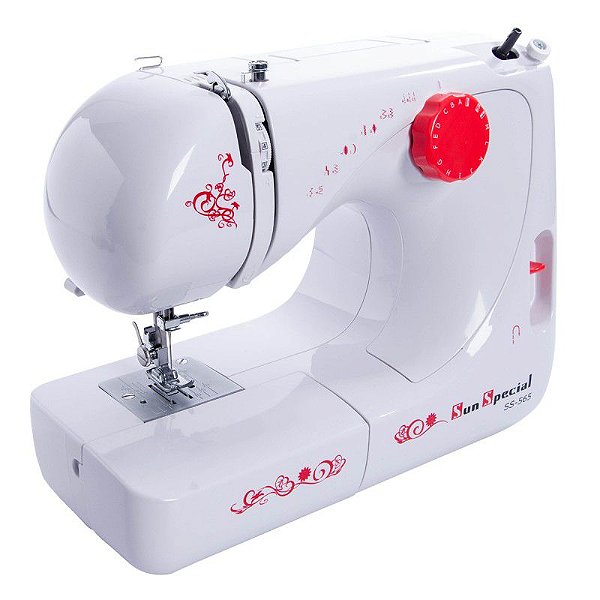 MÁQUINA DE COSTURA DOMÉSTICA SUN SPECIAL  SS-565 220V + KIT DE LINHAS