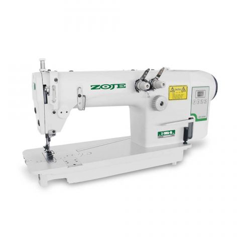 Maquina Reta Ponto Corrente 2 Agulhas 1/4  com Motor Direct Drive Zoje ZJ-3800-BD - 220 V