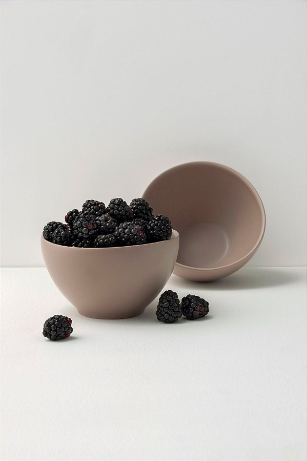 bowl stoneware mahogany
