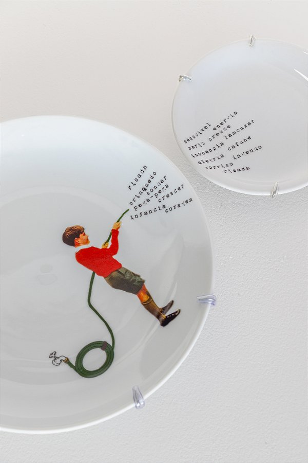 prato decorativo regando sonhos