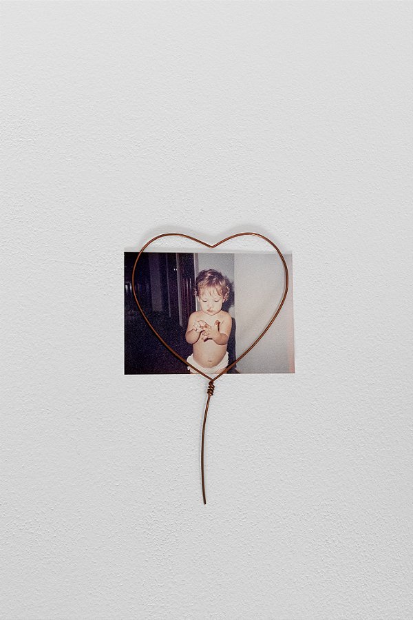 coração de parede cobre 3D