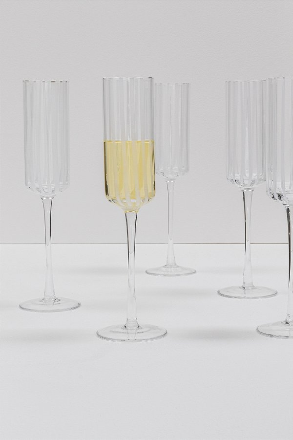 conjunto de 6 taças de champagne oyoy