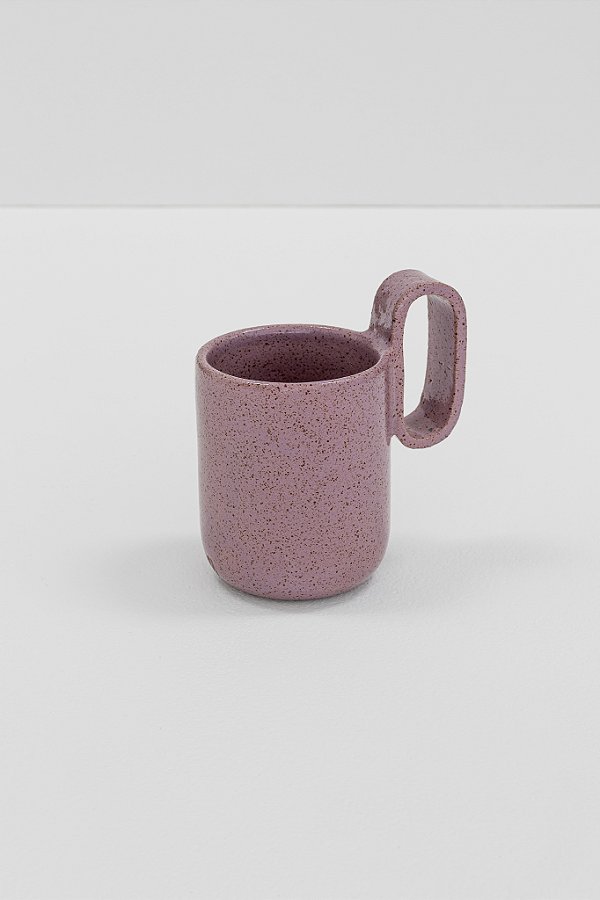 caneca de cerâmica molle lilás