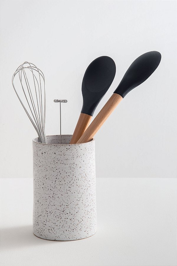 porta utensílios de cerâmica olíe