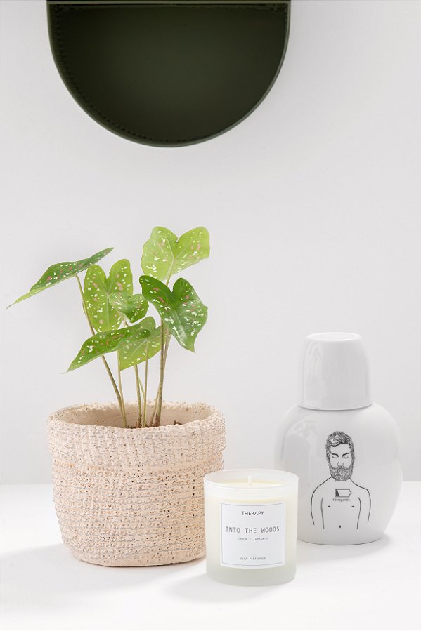 cachepot nude em cimento P