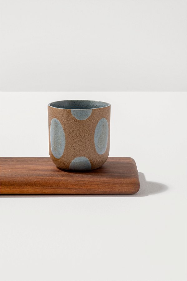 copo de chá de cerâmica blu pintadinho