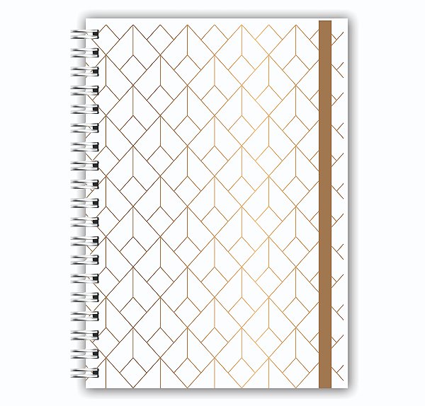 Planner Permanente: Geométrico Dourado