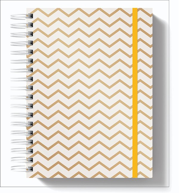 Agenda Permanente: Zig Zag Dourado