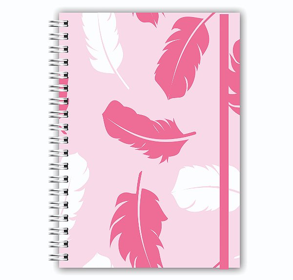 Planner Financeiro: Penas Rosas