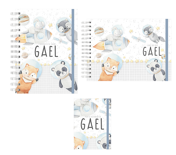 Kit do Bebê: Astronauta Animais