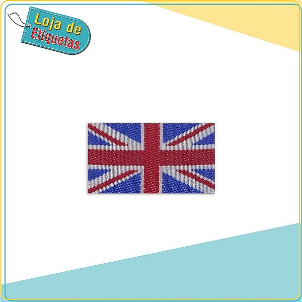 Patch bandeira do Grã-Bretanha - Termocolante (10 peças) - Loja de Etiquetas