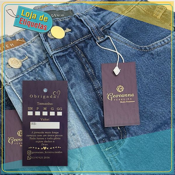 Tags Personalizados Couchê 300g