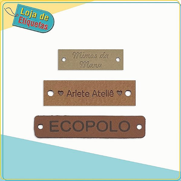 Etiqueta Sintética Palito c/ furo para Costura - PERSONALIZADA