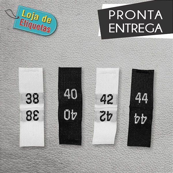 Etiqueta Bordada Numeração (100pçs)