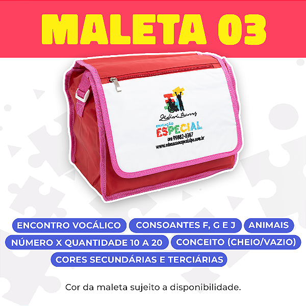 Maleta 03 - Kit com 30 Pastas (Sem estratégia)