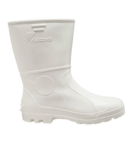 Bota PVC Cano Curto Branca com Forro Térmico BPCC32