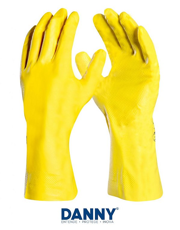Luva Nitrílica AMARELA Sem Forro NITRILMAX DA36300