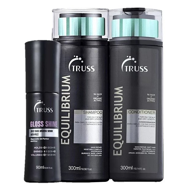 Kit Truss Duo Equilibrium + Sérum Gloss Shine (3 Produtos)