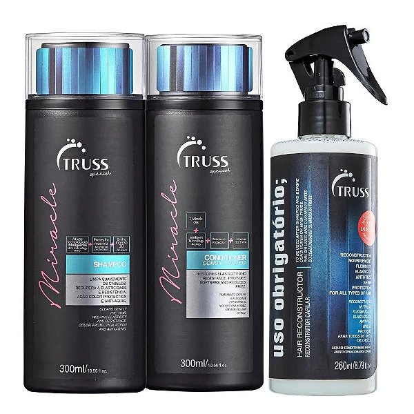 Kit Truss Duo Miracle + Uso Obrigatório 260ml