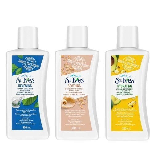 Kit St. Ives Hidratante Corporal 1 Aveia+ 1 Colágeno + 1 Abacate (200ml)