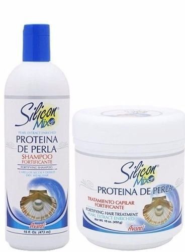 Silicon Mix Proteína de Perla Fortificante - Kit Shampoo 473ml + Máscara 450g (2 produtos)