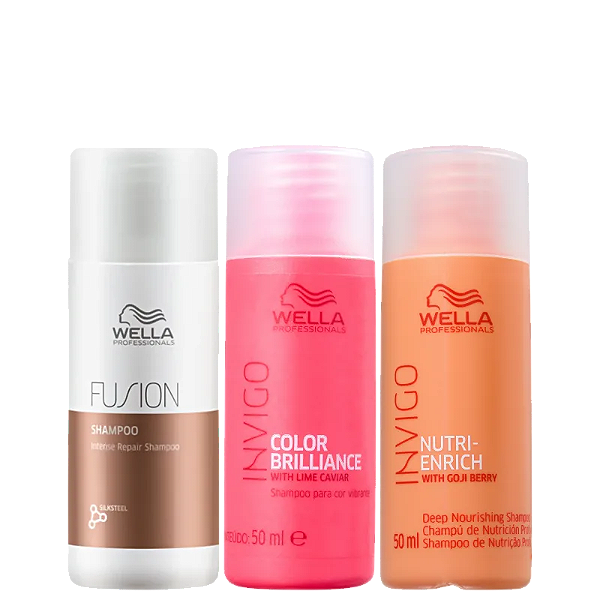 Kit Wella Professionals Triple Shampoo Mini (3 Produtos)