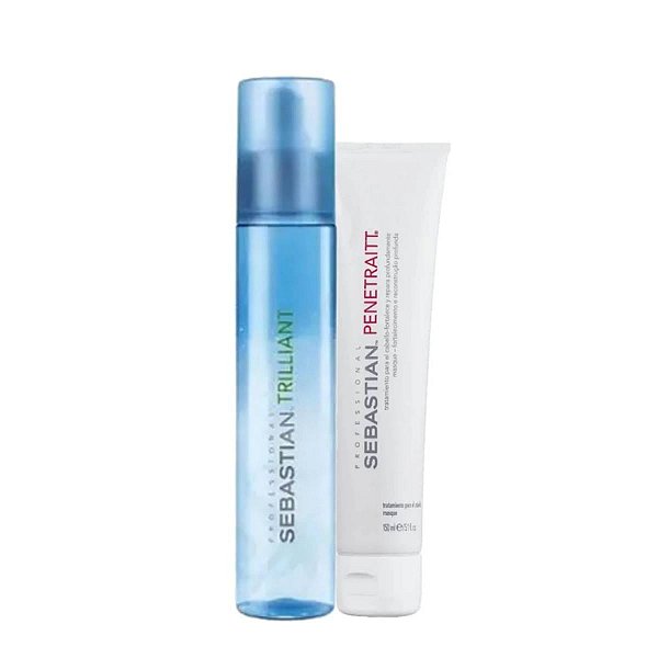 Sebastian Professional Flaunt Trilliant 150ml + Sebastian Professional Penetraitt Máscara - Tratamento Reconstrutor 150m