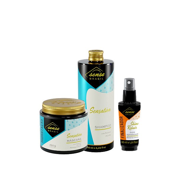 Kit Sense Sensation Duo shampoo + máscara + Óleo Finalizador
