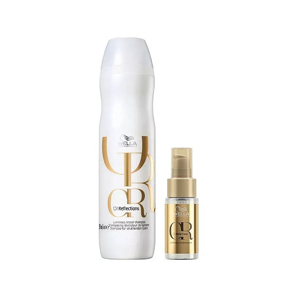 Wella Kit Oil Reflections Shampoo 250 ml + Óleo Regular 30 ml