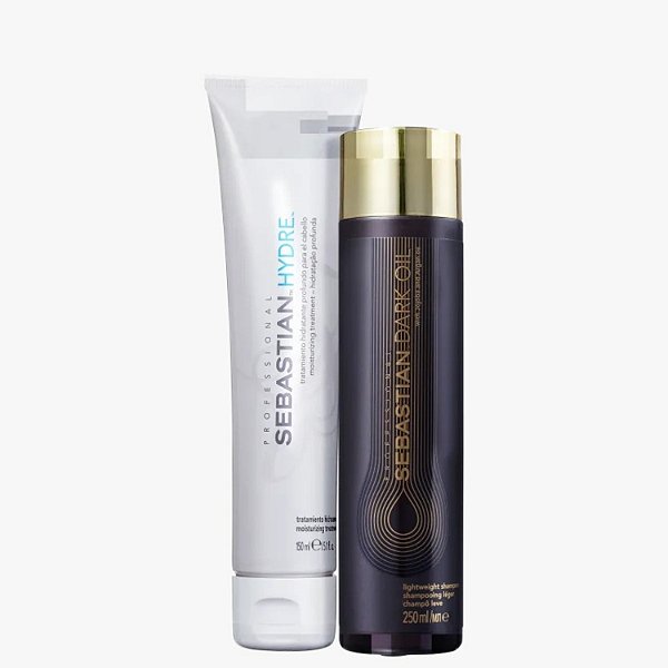 Sebastian Kit Shampoo Dark Oil 250ml + Máscara Hydre 150ml