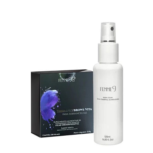 Femme9 Kit Theraphybrows Vita Suplemento + Aqua Glow