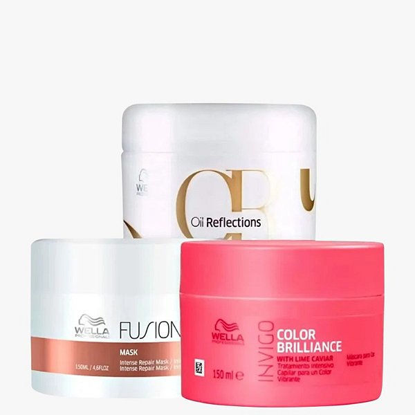 Wella kit Professionals Cronograma Capilar Color Perfect (3 Produtos)