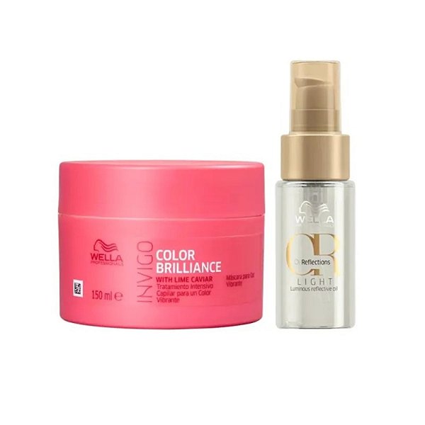 Wella Kit Professionals Invigo Color Brilliance Oil Reflections Shine Care Light