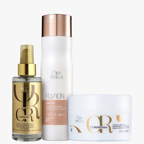 Wella Kit Fusion Oil Reflections Trio de Cuidados (3 ITENS)