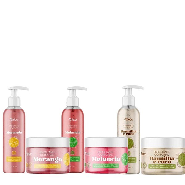 Apice Kit Corporal Sabonete e Esfoliante (6 ITENS)