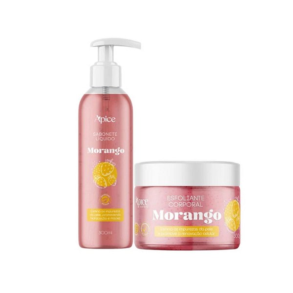 Apice Kit Corporal - Sabonete e Esfoliante Morango
