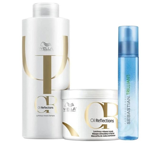 Wella Oil Reflections Sh1000ml + Masc500ml + Trilliant 150ml