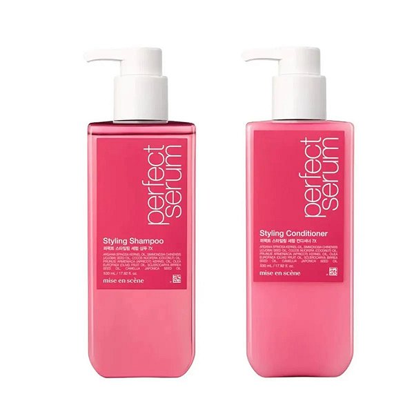 Mise en Scène Kit Perfect Serum Styling (Shampoo + Condicionador) 530ml