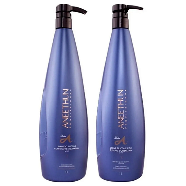 Aneethun Kit Linha A (Shampoo + Creme de Silicone)  1L