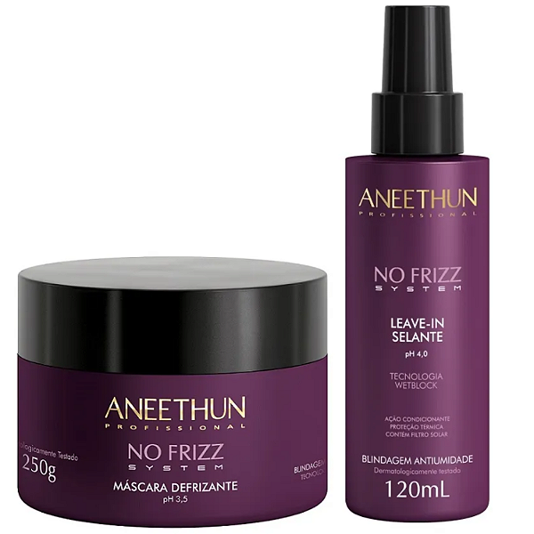 Aneethun Kit No Frizz (Máscara 250g + Leave in Selante 120ml)