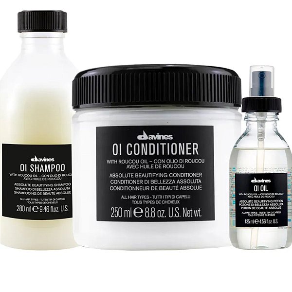 Davines Oi Kit (Shampoo + Condicionador + Oil 135ml)