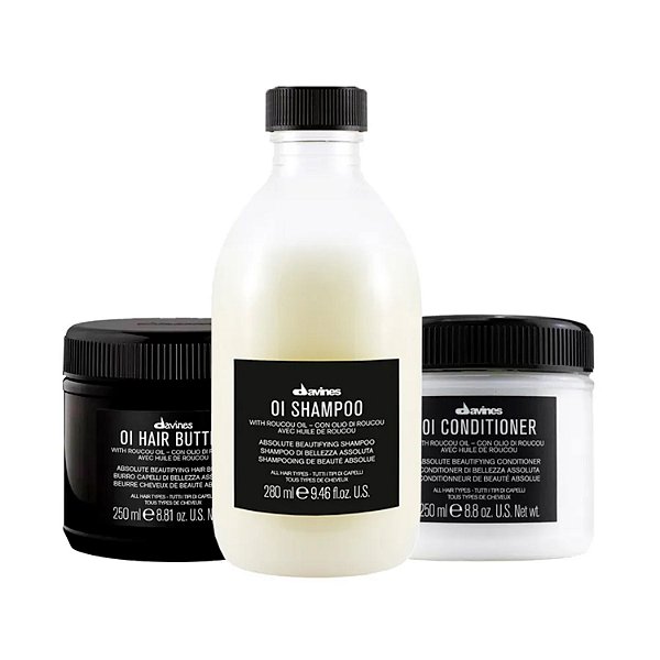 Davines Oi Kit (Shampoo + Condicionador + Máscara) 250ml