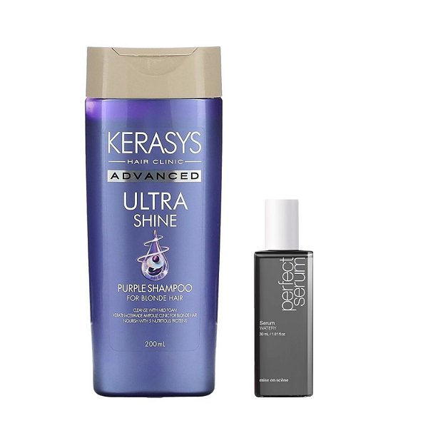 Kerasys Kit (Shampoo Matizador Purple 200ml + Óleo Watery 30ml)