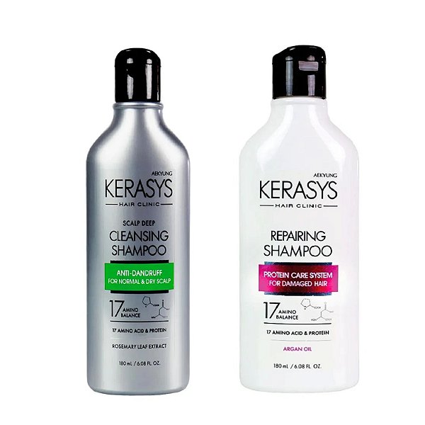 Shampoo Kerasys Scalp Deep Cleansing 180ml+Kerasys Repairing Argan Oil Shampoo 180ml