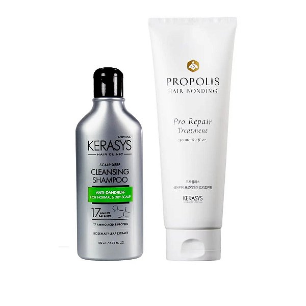 Kerasys Kit (Sh Scalp Cleansing 180ml + Másc. Própolis Pro Repair 250ml)