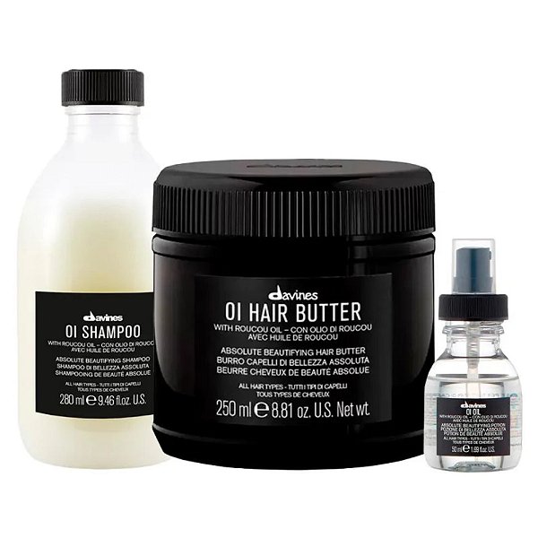 Davines Oi Kit (Sh 280ml + Másc 250ml + Óleo 50ml)