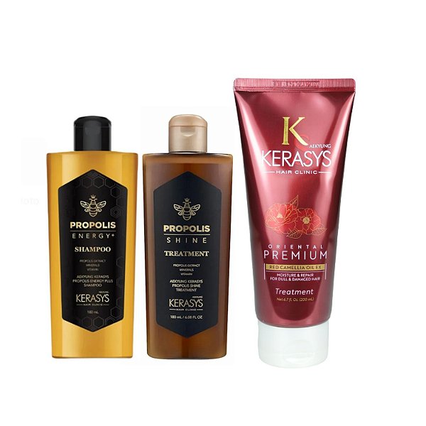 Kerasys Kit (Duo Própolis Shine 180ml + Máscara Oriental 200ml)