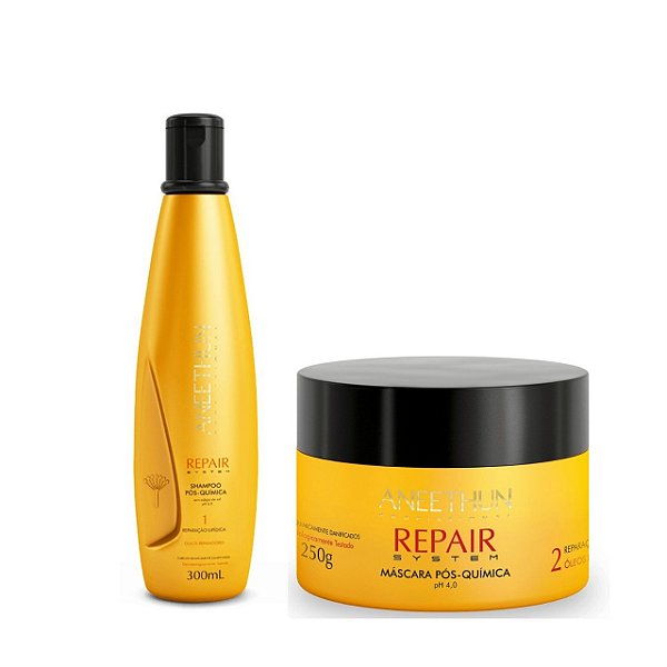 Aneethun Repair System Kit (Shampoo 300ml + Máscara 250g)